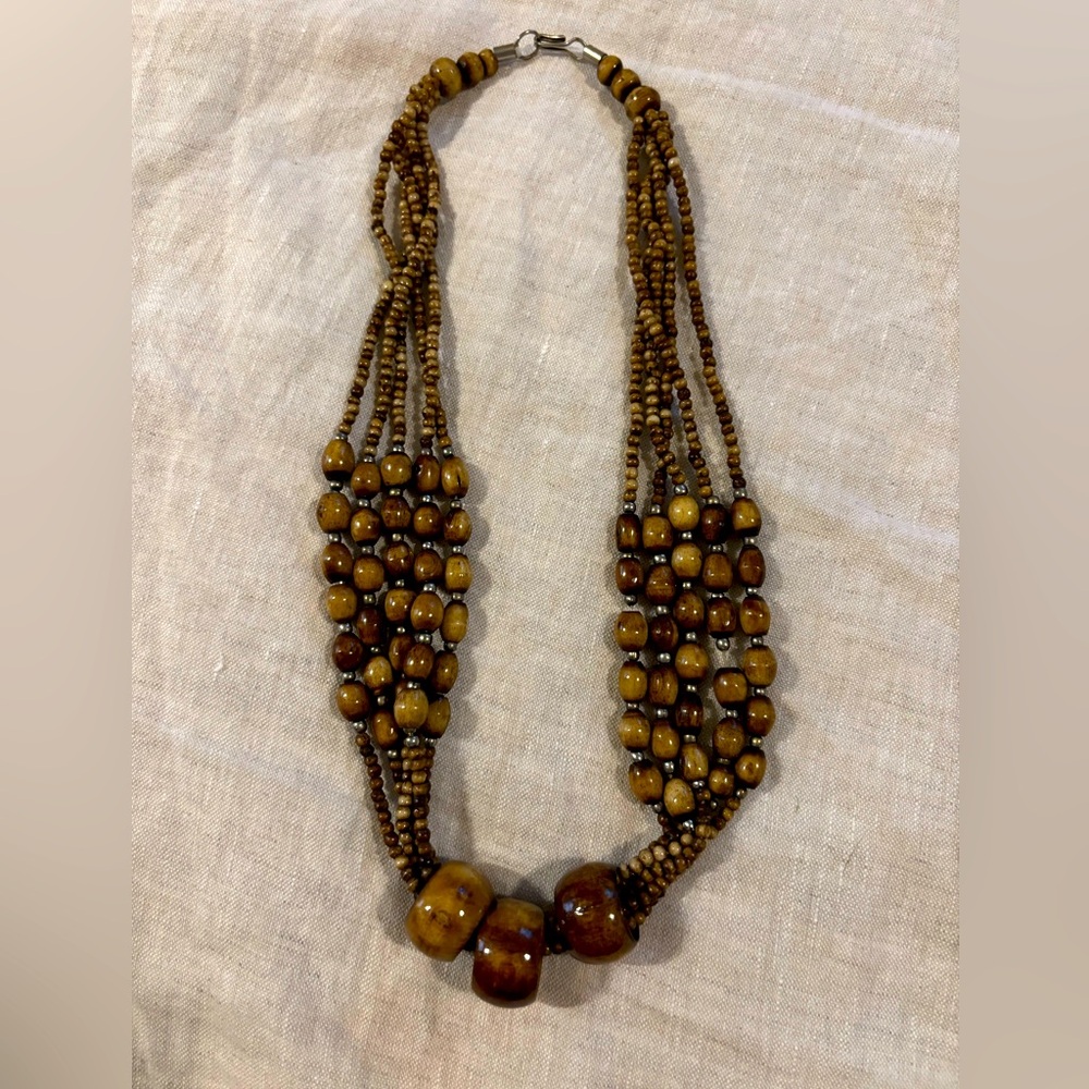 Brown Beaded Necklace